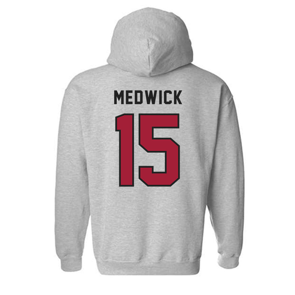 Lenoir Rhyne - NCAA Men's Lacrosse : Deacon Medwick - Classic Shersey Hooded Sweatshirt-1