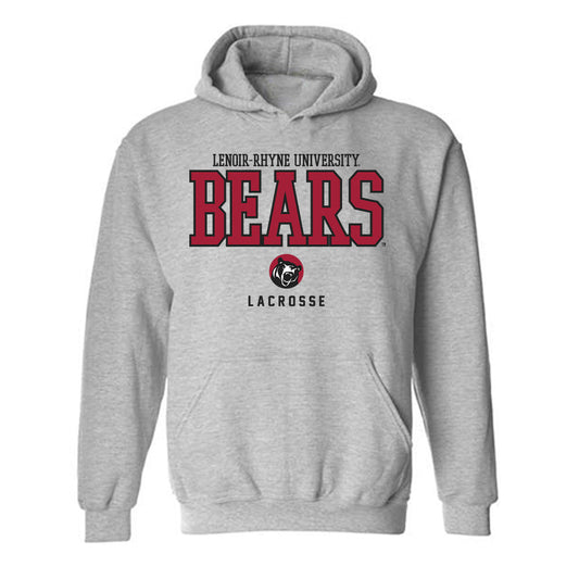 Lenoir Rhyne - NCAA Men's Lacrosse : Deacon Medwick - Classic Shersey Hooded Sweatshirt-0