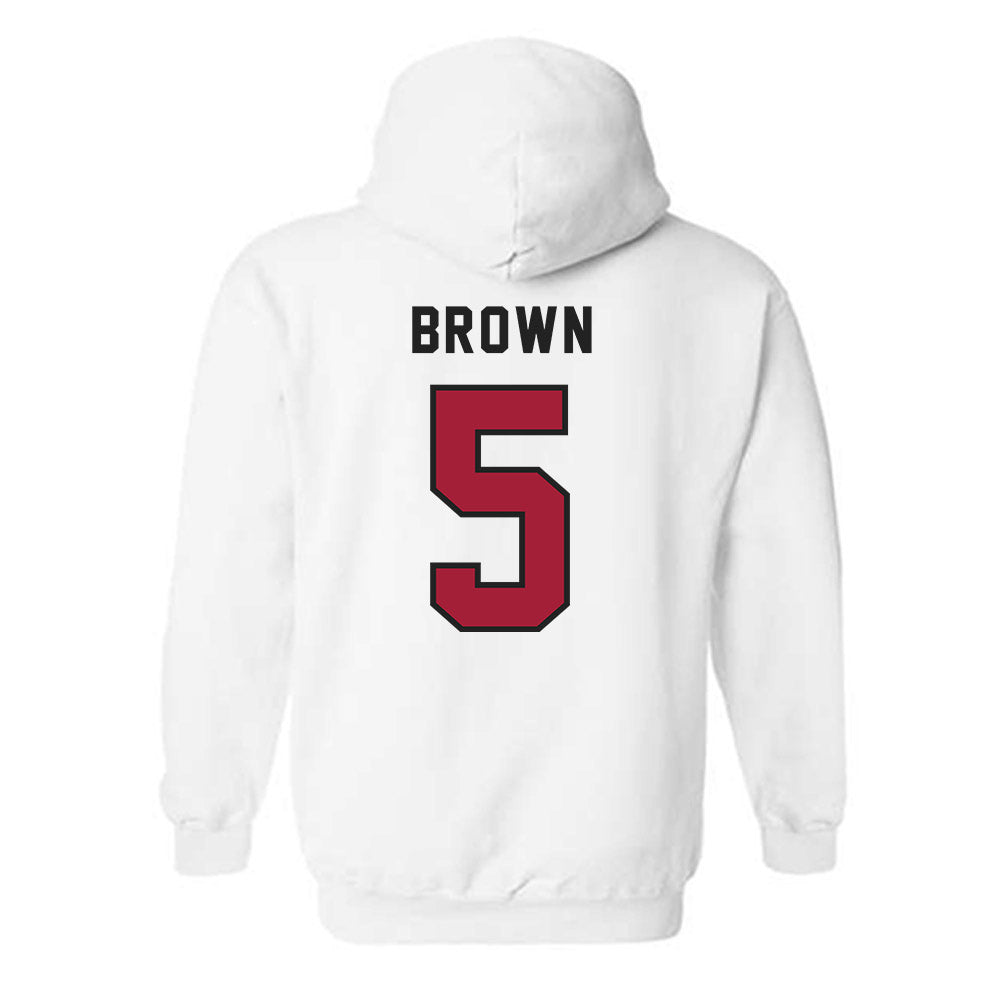 Lenoir Rhyne - NCAA Women's Basketball : Elyseia Brown - Classic Shersey Hooded Sweatshirt-1