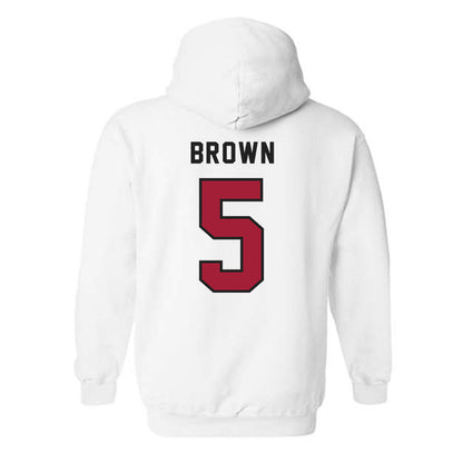 Lenoir Rhyne - NCAA Women's Basketball : Elyseia Brown - Classic Shersey Hooded Sweatshirt-1