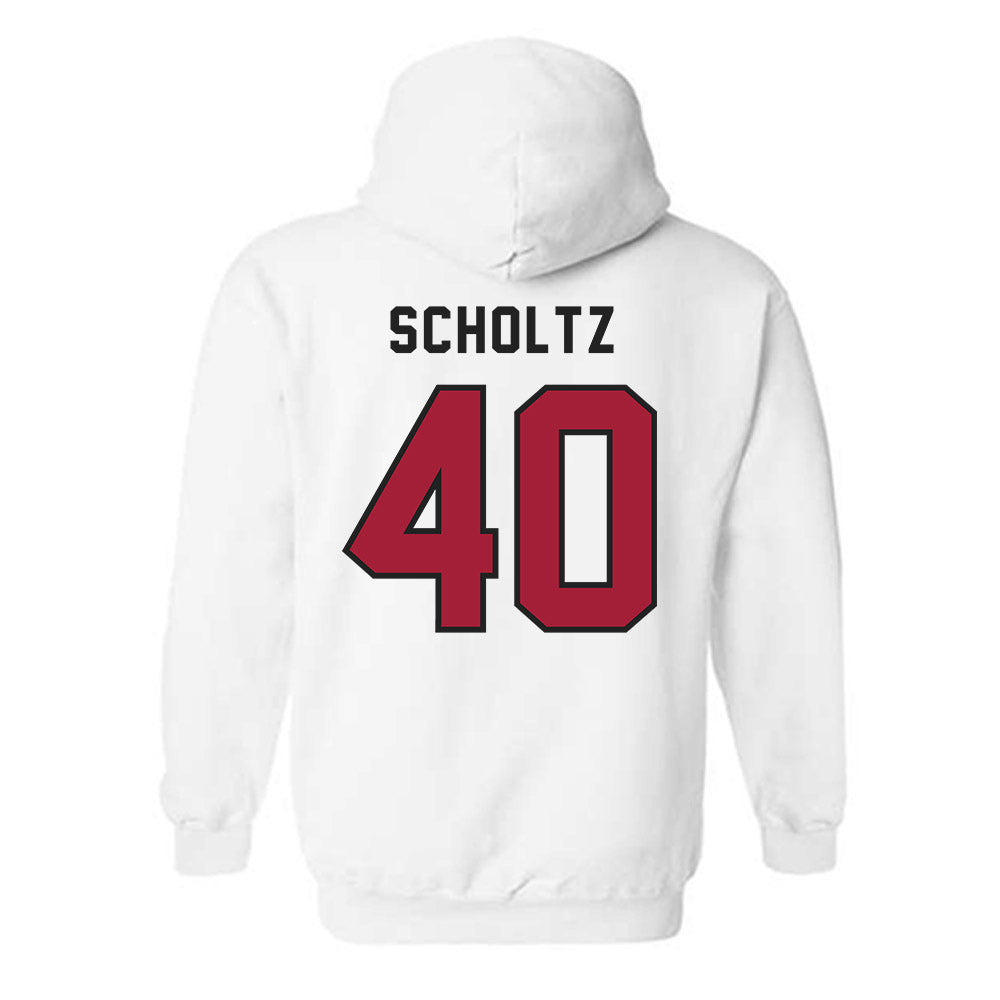 Lenoir Rhyne - NCAA Baseball : Larson Scholtz - Classic Shersey Hooded Sweatshirt-1