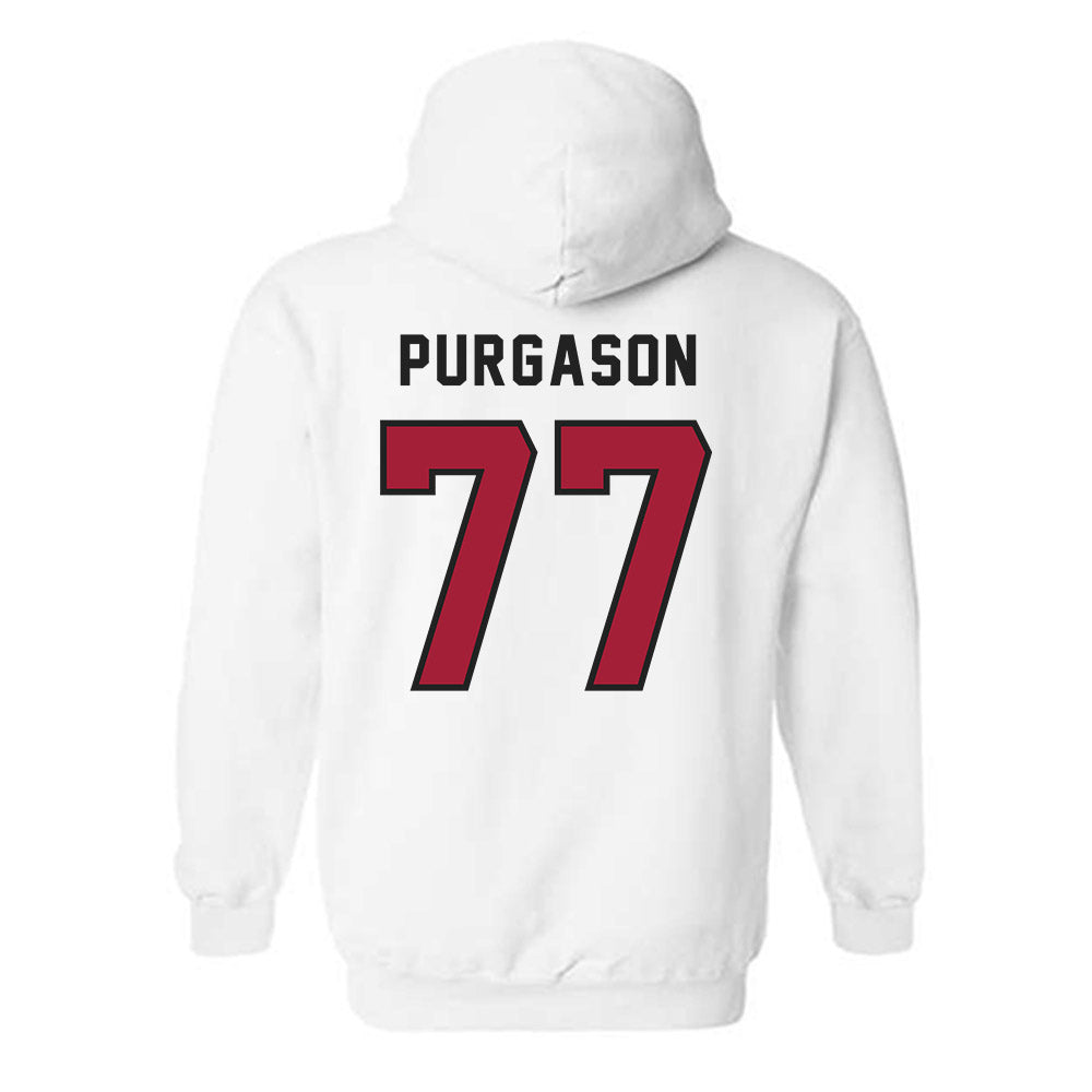 Lenoir Rhyne - NCAA Football : Cade Purgason - Classic Shersey Hooded Sweatshirt-1