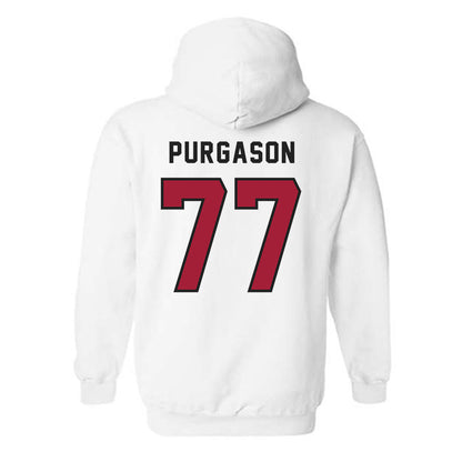 Lenoir Rhyne - NCAA Football : Cade Purgason - Classic Shersey Hooded Sweatshirt-1