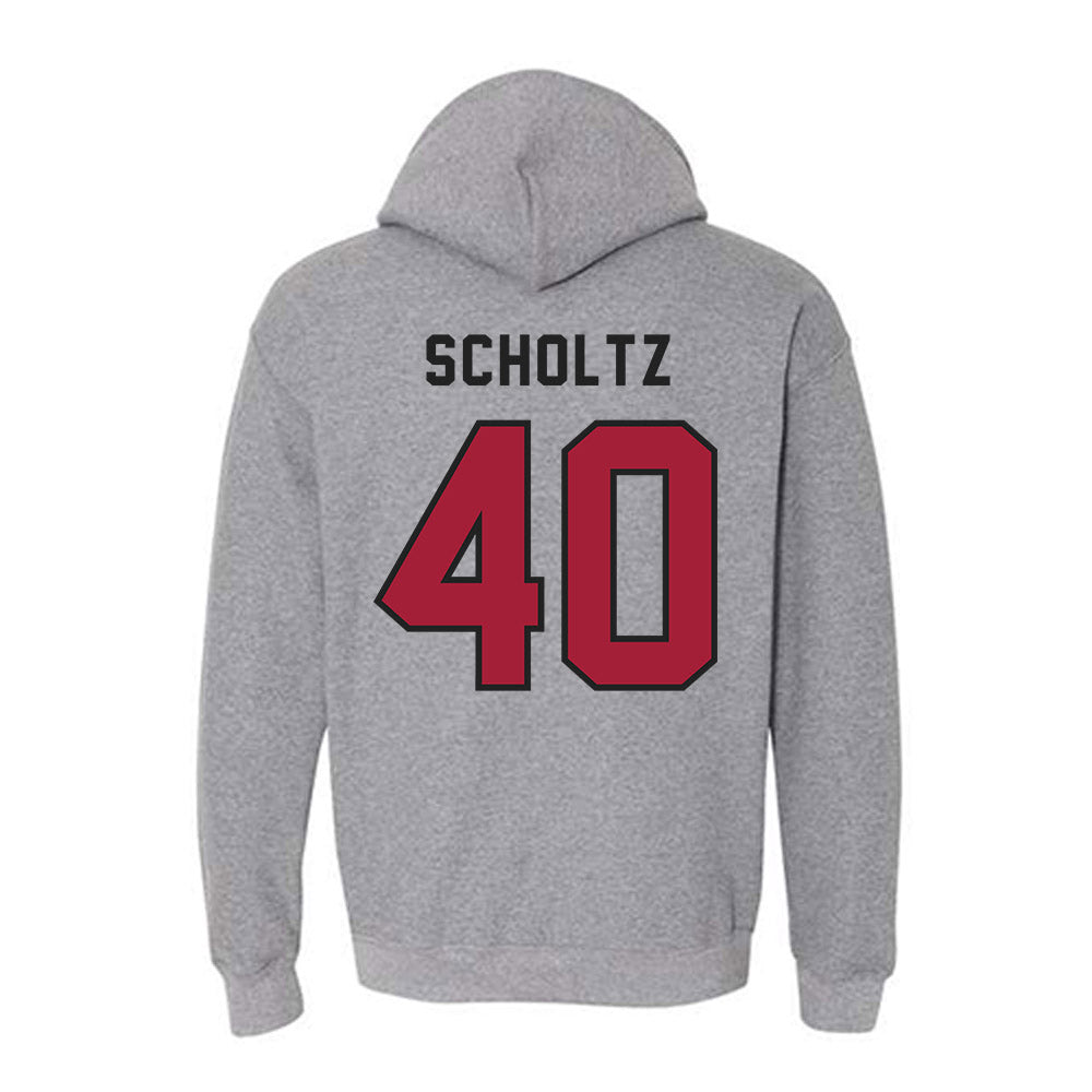 Lenoir Rhyne - NCAA Baseball : Larson Scholtz - Classic Shersey Hooded Sweatshirt-1