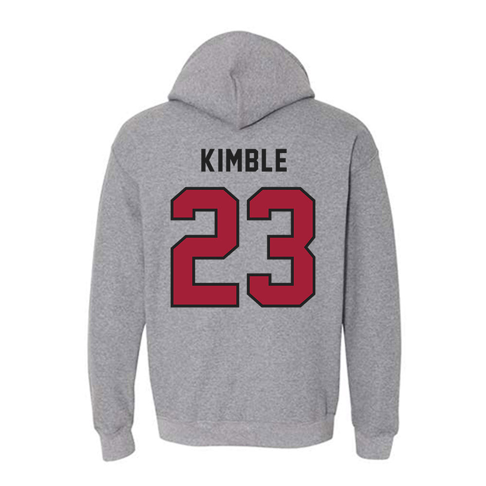 Lenoir Rhyne - NCAA Men's Basketball : Blessin Kimble - Classic Shersey Hooded Sweatshirt-1