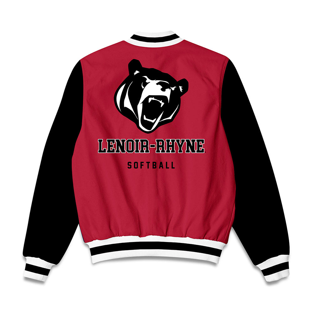 Lenoir Rhyne - NCAA Softball : Kynlee Dextraze - Bomber Jacket-1