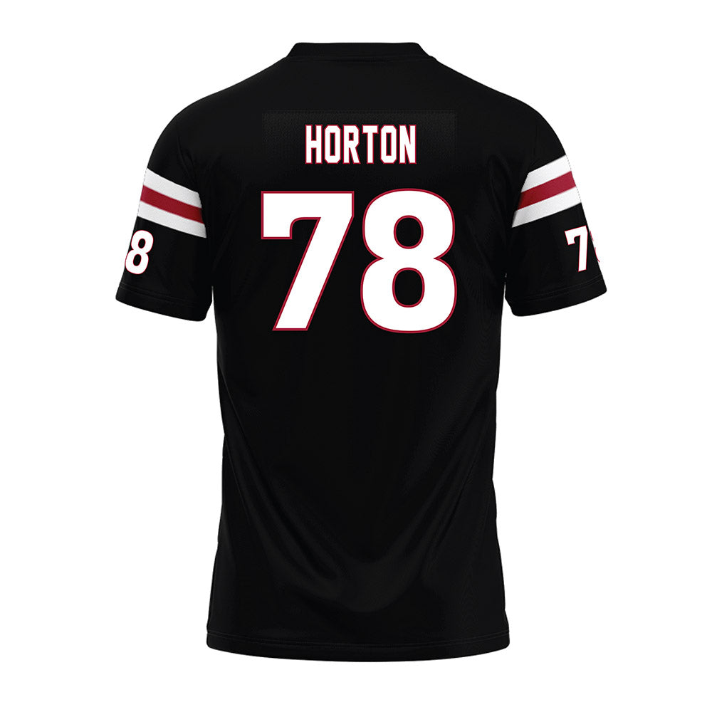 Lenoir Rhyne - NCAA Football : Noah Horton - Black Premium Football Jersey-1