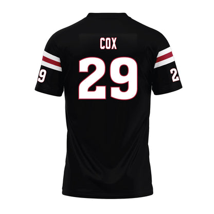 Lenoir Rhyne - NCAA Football : JCorey Cox - Black Premium Football Jersey-1
