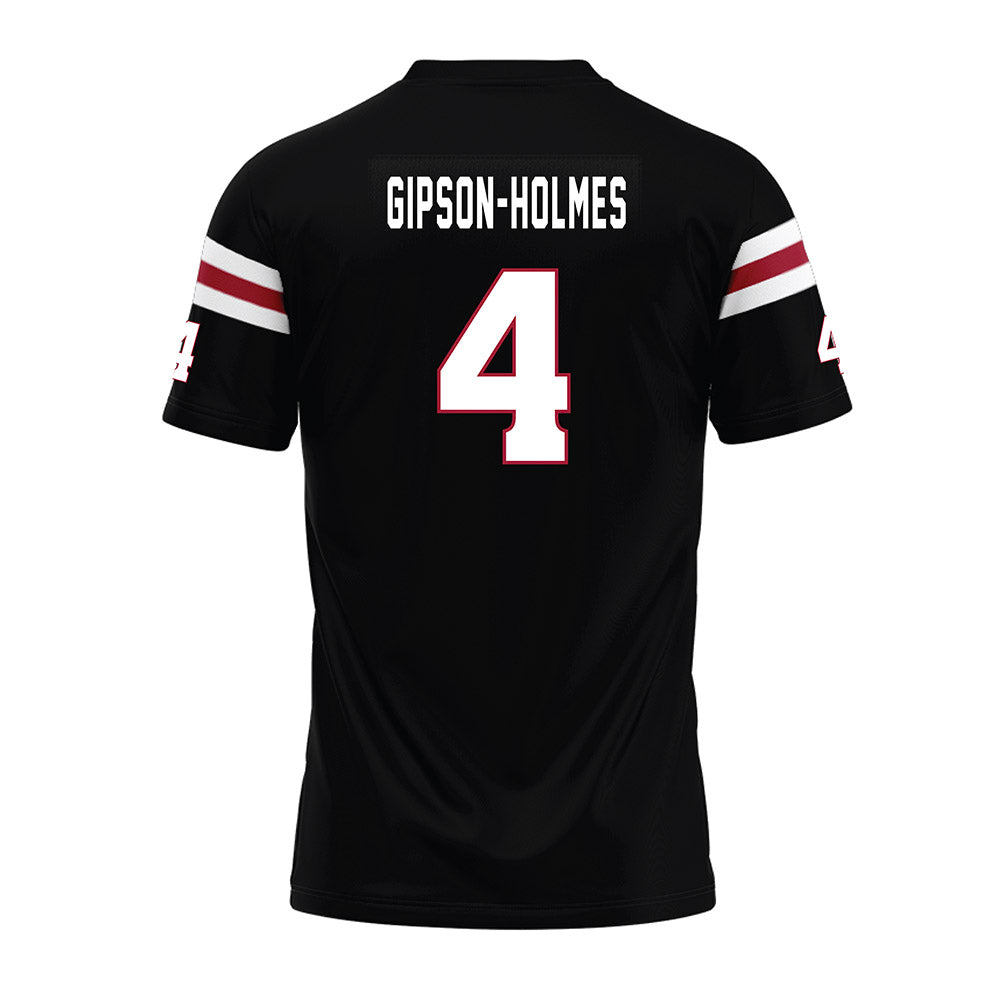 Lenoir Rhyne - NCAA Football : Javian Gipson-Holmes - Black Premium Football Jersey-1