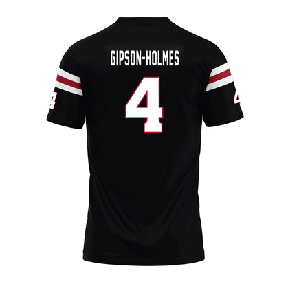 Lenoir Rhyne - NCAA Football : Javian Gipson-Holmes - Black Premium Football Jersey-1