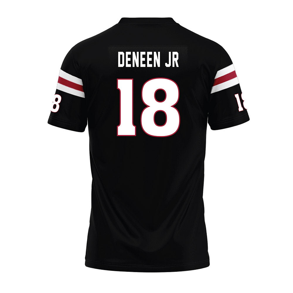 Lenoir Rhyne - NCAA Football : Daniel Deneen Jr - Black Premium Football Jersey-1