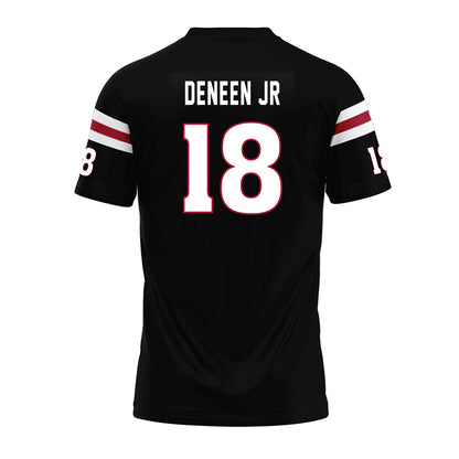 Lenoir Rhyne - NCAA Football : Daniel Deneen Jr - Black Premium Football Jersey-1