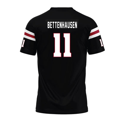 Lenoir Rhyne - NCAA Football : Wells Bettenhausen - Black Premium Football Jersey-1