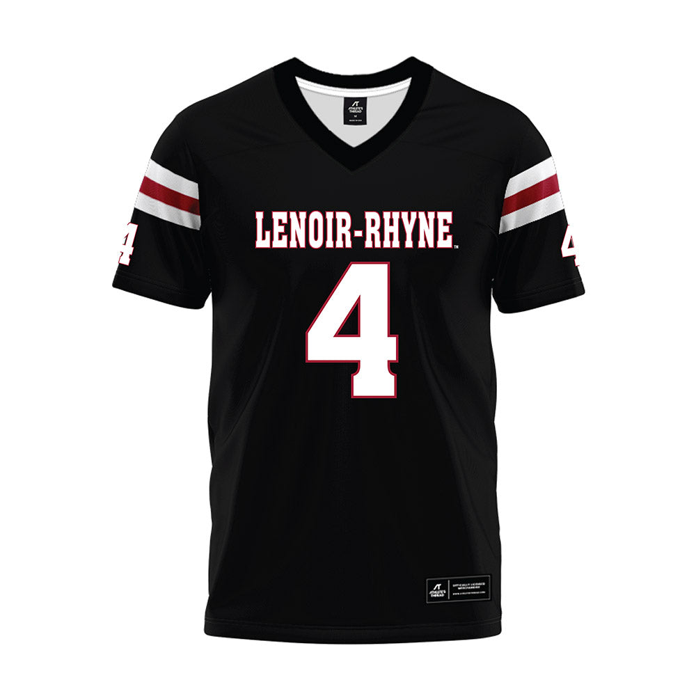 Lenoir Rhyne - NCAA Football : Javian Gipson-Holmes - Black Premium Football Jersey-0