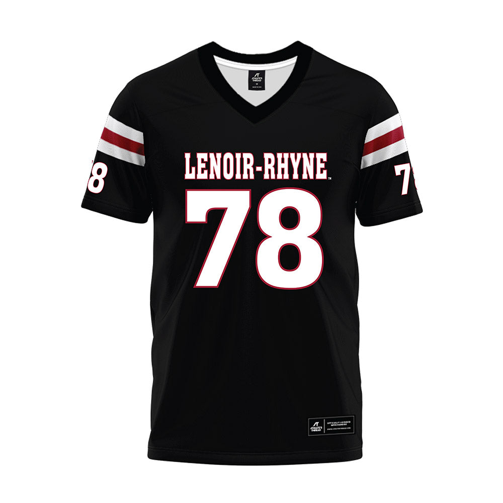 Lenoir Rhyne - NCAA Football : Noah Horton - Black Premium Football Jersey-0