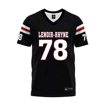 Lenoir Rhyne - NCAA Football : Noah Horton - Black Premium Football Jersey-0