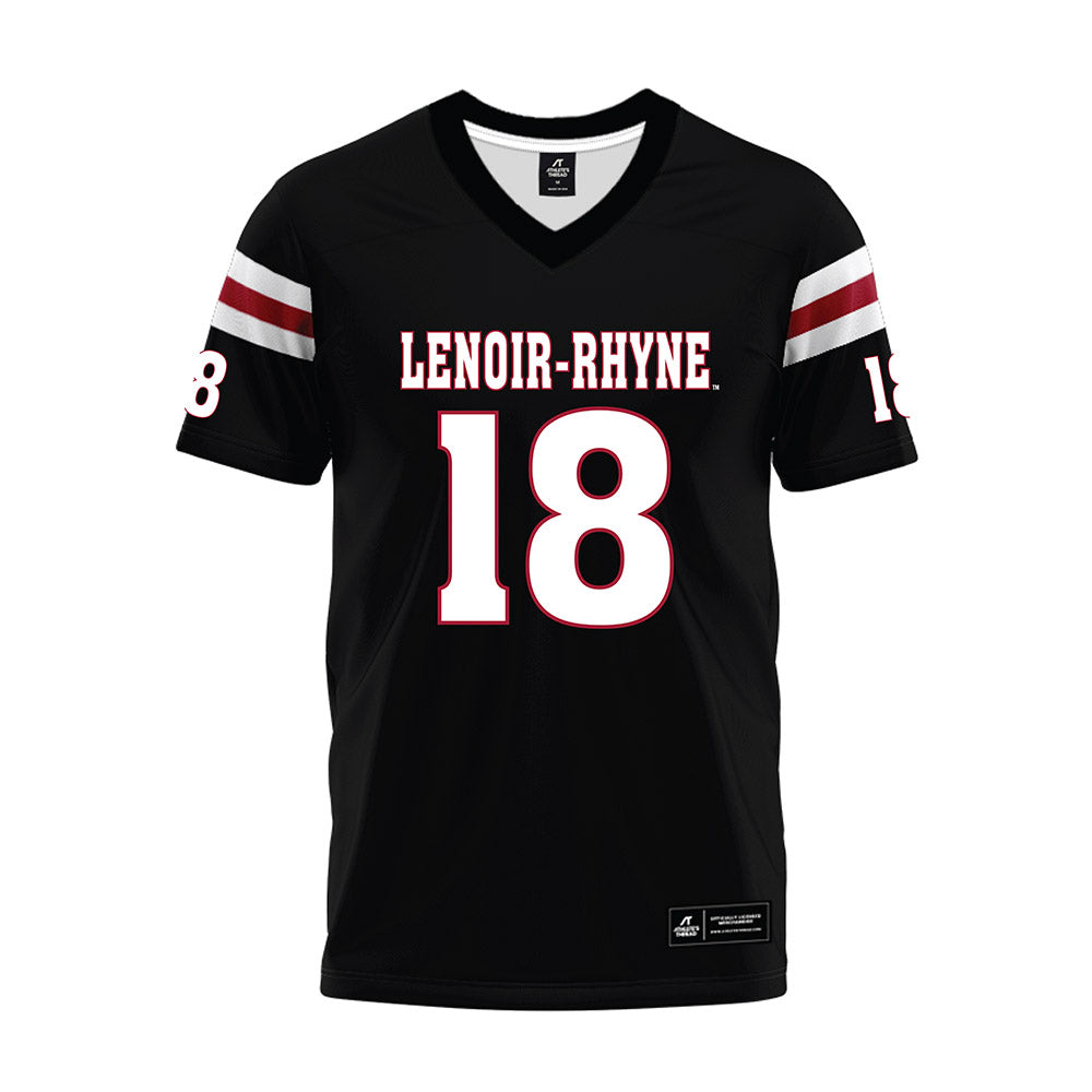 Lenoir Rhyne - NCAA Football : Daniel Deneen Jr - Black Premium Football Jersey-0