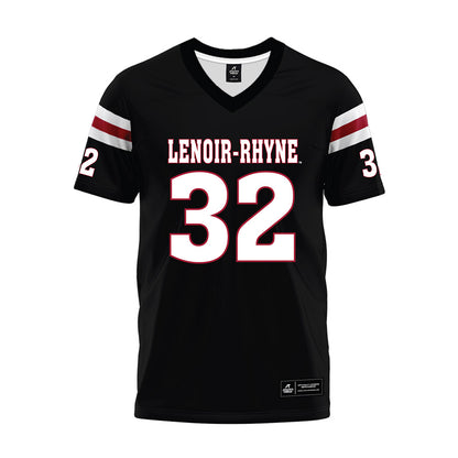 Lenoir Rhyne - NCAA Football : Brodie Bradburn - Black Premium Football Jersey-0