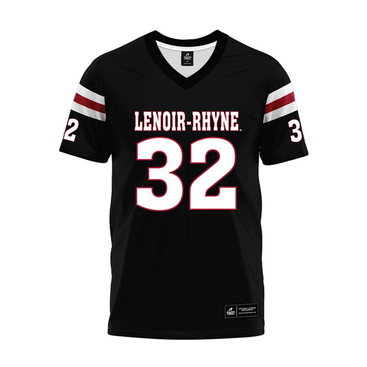 Lenoir Rhyne - NCAA Football : Brodie Bradburn - Black Premium Football Jersey-0