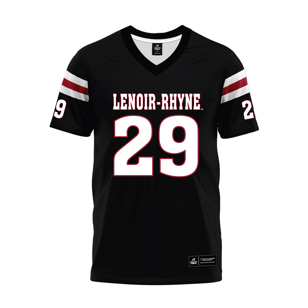 Lenoir Rhyne - NCAA Football : JCorey Cox - Black Premium Football Jersey-0