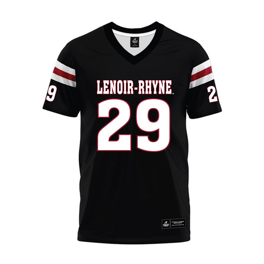 Lenoir Rhyne - NCAA Football : JCorey Cox - Black Premium Football Jersey-0