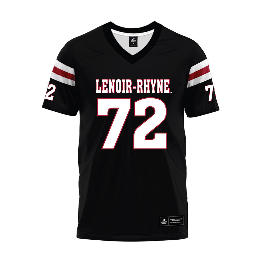 Lenoir Rhyne - NCAA Football : Aaron Jr Mora-Hernandez - Black Premium Football Jersey-0