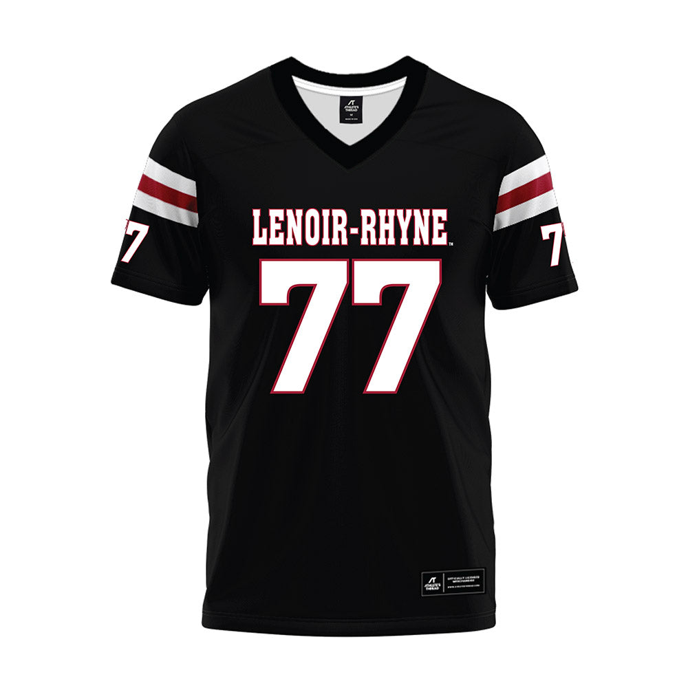 Lenoir Rhyne - NCAA Football : Cade Purgason - Black Premium Football Jersey-0