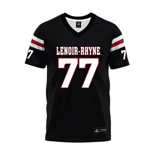 Lenoir Rhyne - NCAA Football : Cade Purgason - Black Premium Football Jersey-0