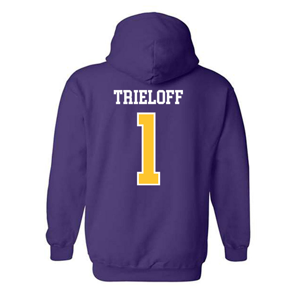UWSP - NCAA Women's Volleyball : Ella Trieloff - Classic Shersey Hooded Sweatshirt-1