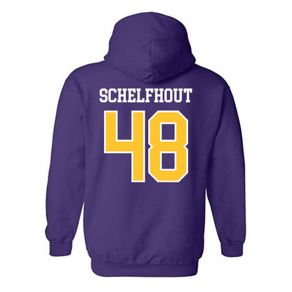 UWSP - NCAA Football : Isaac Schelfhout - Classic Shersey Hooded Sweatshirt-1