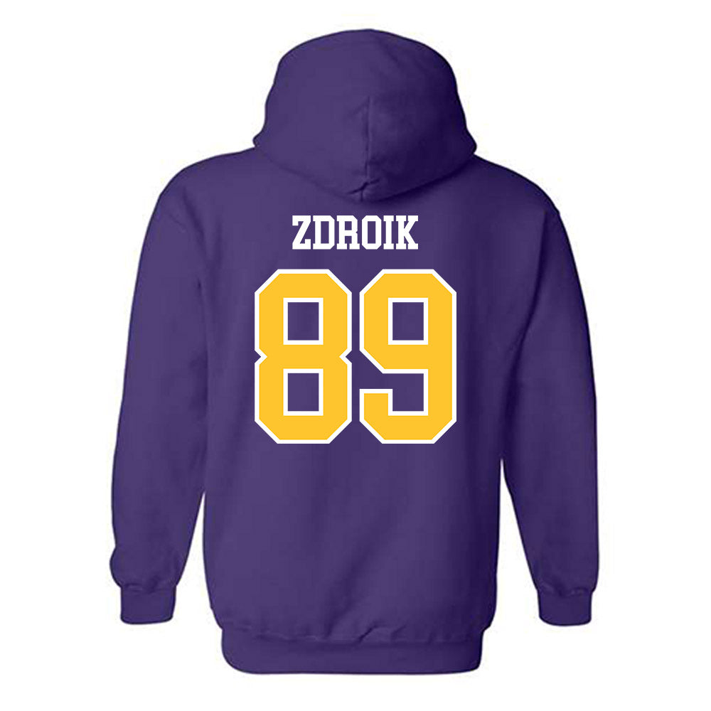 UWSP - NCAA Football : Daniel Zdroik - Classic Shersey Hooded Sweatshirt-1