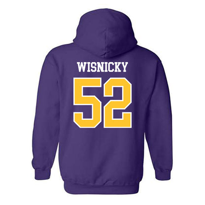 UWSP - NCAA Football : Jackson Wisnicky - Classic Shersey Hooded Sweatshirt-1