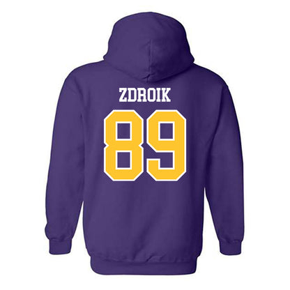 UWSP - NCAA Football : Daniel Zdroik - Classic Shersey Hooded Sweatshirt-1