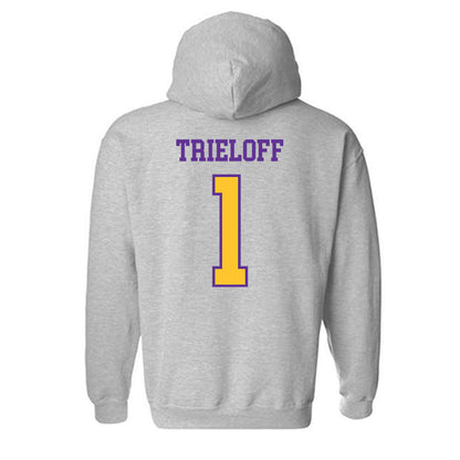 UWSP - NCAA Women's Volleyball : Ella Trieloff - Classic Shersey Hooded Sweatshirt-1