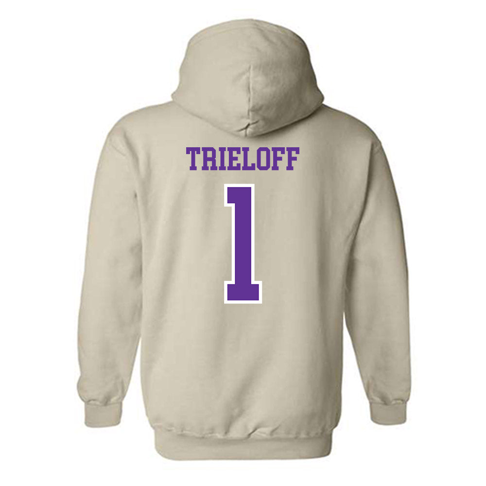 UWSP - NCAA Women's Volleyball : Ella Trieloff - Classic Shersey Hooded Sweatshirt-1