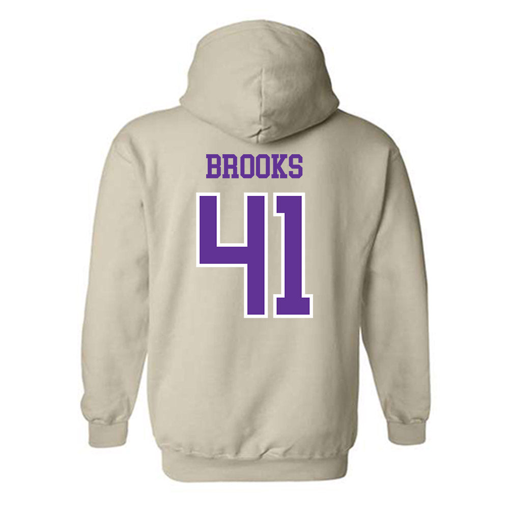 UWSP - NCAA Football : Kevin Brooks - Classic Shersey Hooded Sweatshirt-1