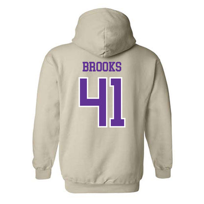 UWSP - NCAA Football : Kevin Brooks - Classic Shersey Hooded Sweatshirt-1