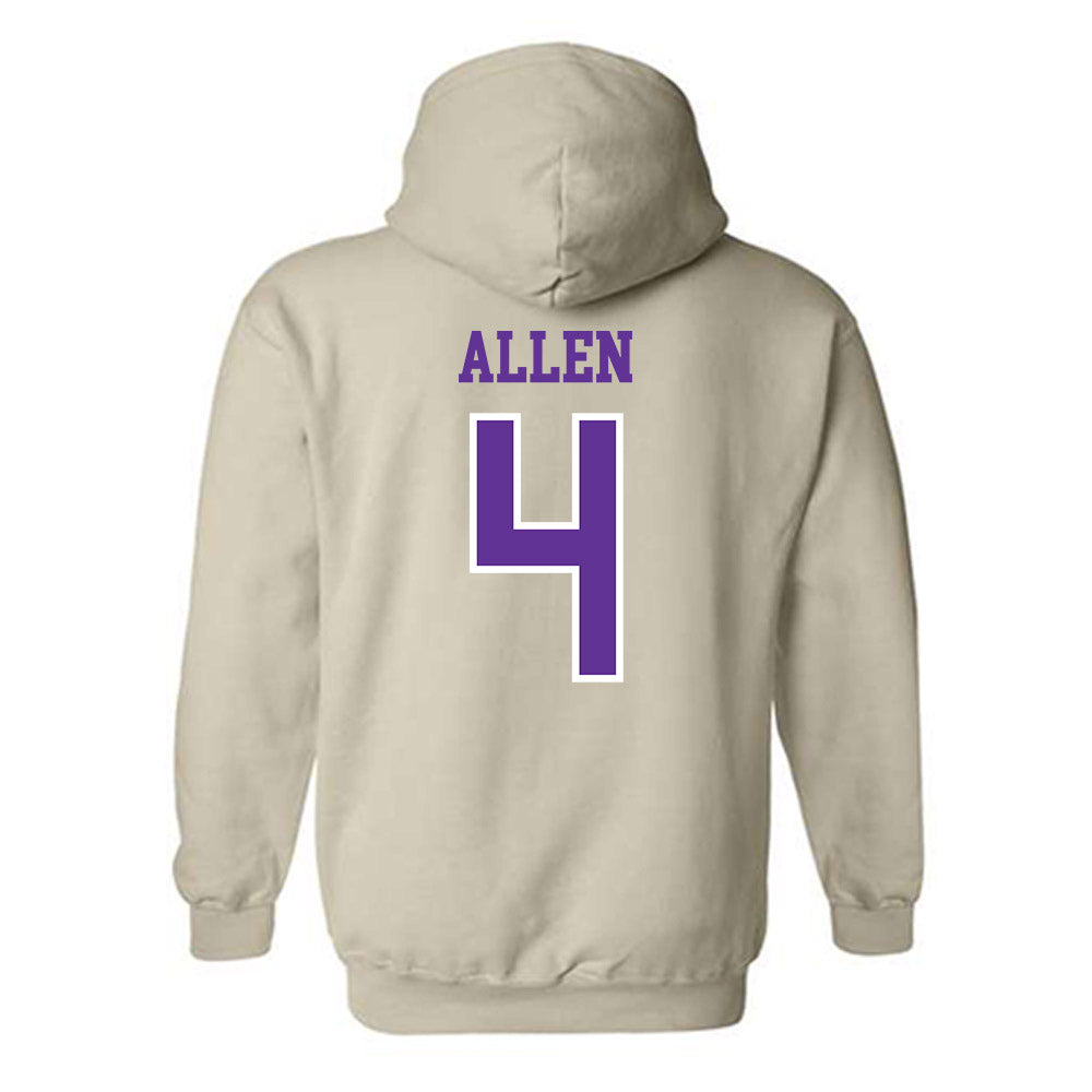 UWSP - NCAA Women's Lacrosse : Paige Allen - Classic Shersey Hooded Sweatshirt-1