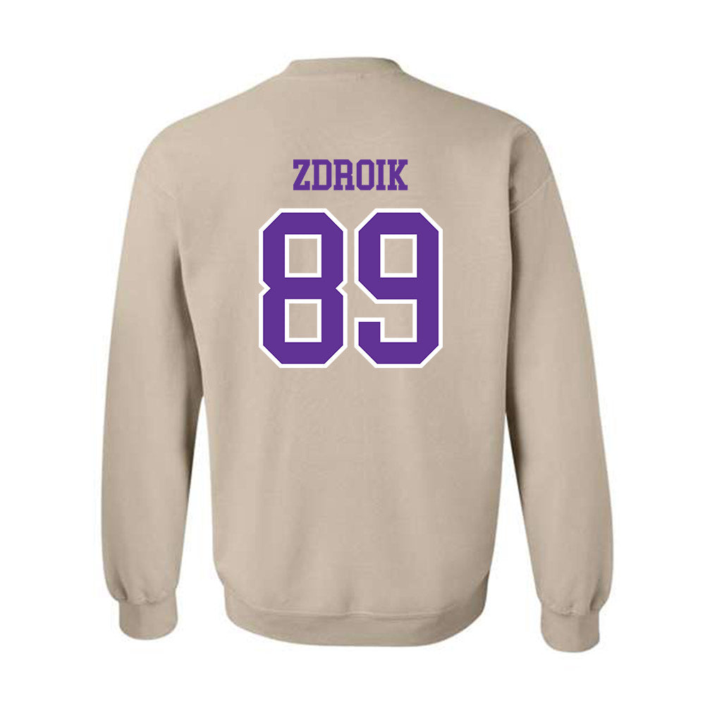 UWSP - NCAA Football : Daniel Zdroik - Classic Shersey Crewneck Sweatshirt-1