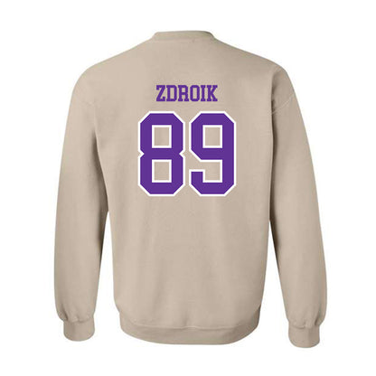 UWSP - NCAA Football : Daniel Zdroik - Classic Shersey Crewneck Sweatshirt-1