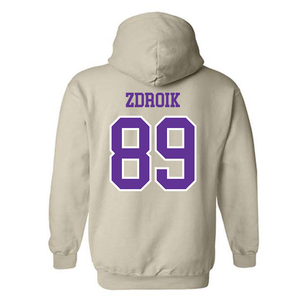 UWSP - NCAA Football : Daniel Zdroik - Classic Shersey Hooded Sweatshirt-1