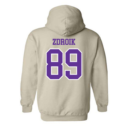 UWSP - NCAA Football : Daniel Zdroik - Classic Shersey Hooded Sweatshirt-1