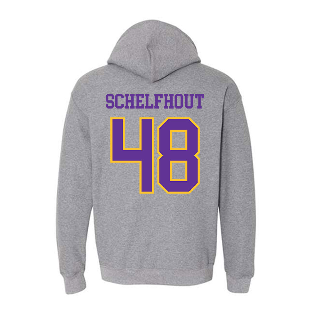UWSP - NCAA Football : Isaac Schelfhout - Classic Shersey Hooded Sweatshirt-1