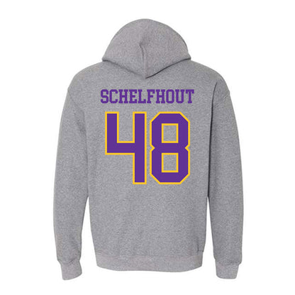 UWSP - NCAA Football : Isaac Schelfhout - Classic Shersey Hooded Sweatshirt-1