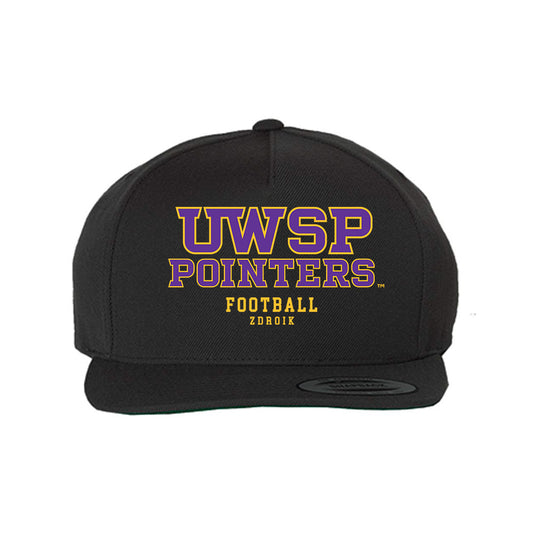 UWSP - NCAA Football : Daniel Zdroik - Snapback Hat-0