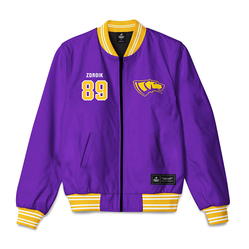 UWSP - NCAA Football : Daniel Zdroik - Bomber Jacket-0