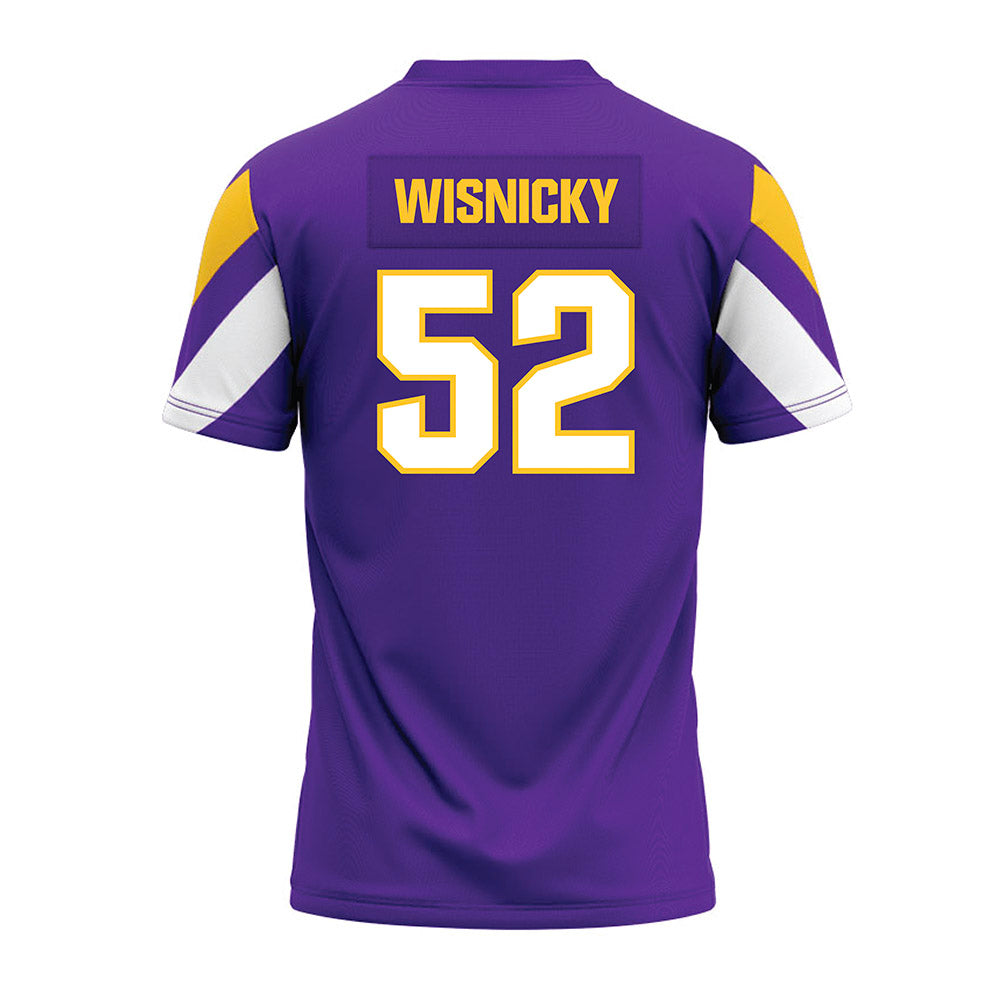 UWSP - NCAA Football : Jackson Wisnicky - Purple Premium Football Jersey-1