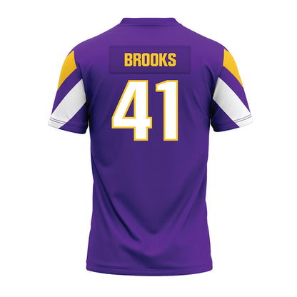 UWSP - NCAA Football : Kevin Brooks - Purple Premium Football Jersey-1