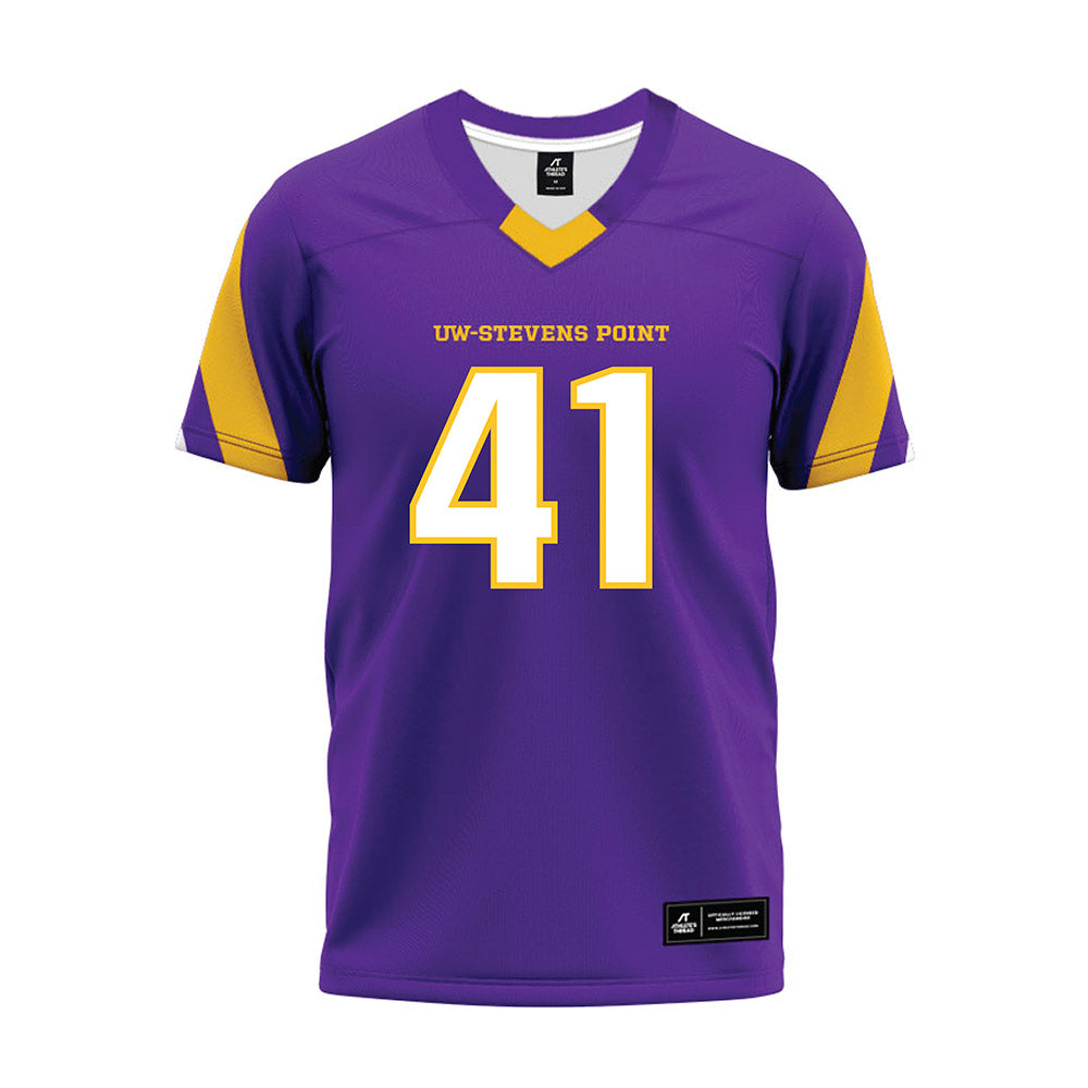 UWSP - NCAA Football : Kevin Brooks - Purple Premium Football Jersey-0
