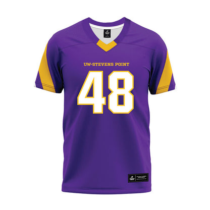UWSP - NCAA Football : Isaac Schelfhout - Purple Premium Football Jersey-0